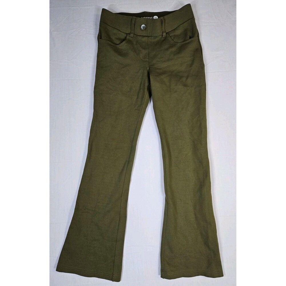 Betabrand Pants Women's XS Olive Green Dress Pant Yoga Bootcut Flare Stretch